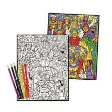 COLORFUL NATIVITY - COLOR BY NUMBER ADVENT CALENDAR (11" x 14")